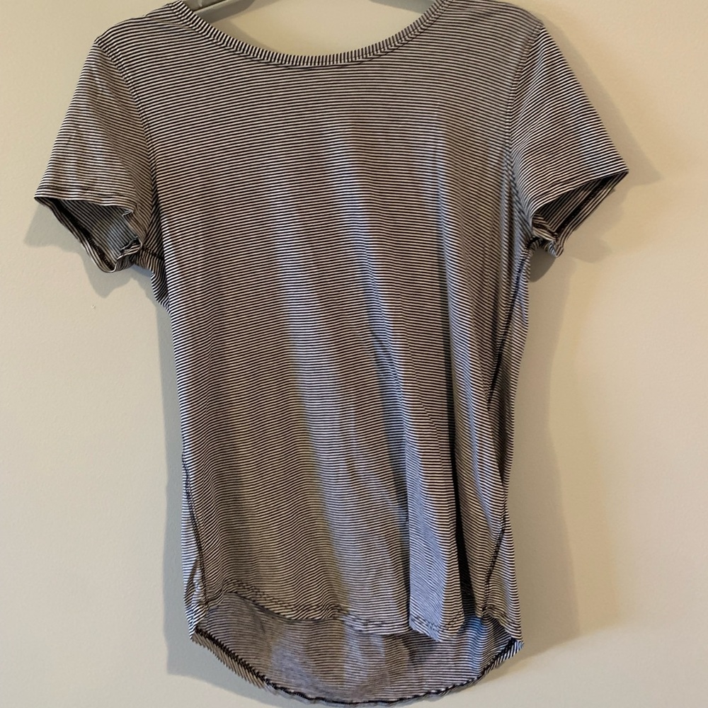 LuluLemon Striped Workout Top